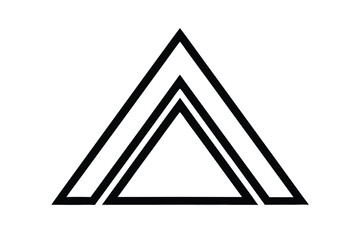 vector illustration of a triangle icon pyramid symbol vector design icon