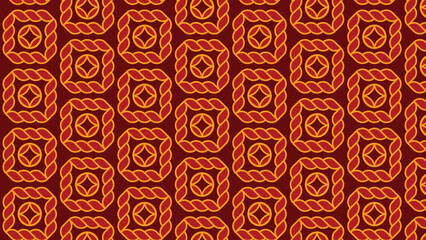 Abstract ornamental vector seamless red pattern and swatches oriental chinese new year modern simple wallpaper geometric diagonal fabric set of design elements EPS 10