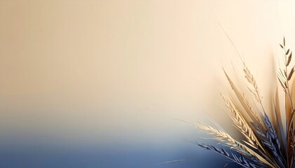 Dried Floral Arrangement on a Neutral Background