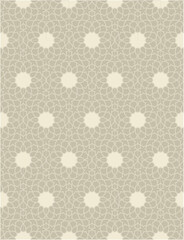 Seamless geometric mosaic pattern with floral shapes. Ideal for tiles, textiles, wallpapers, traditional decorative backgrounds projects, and architectural designs.