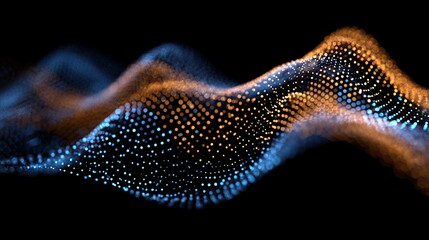 Abstract wave of luminous particles