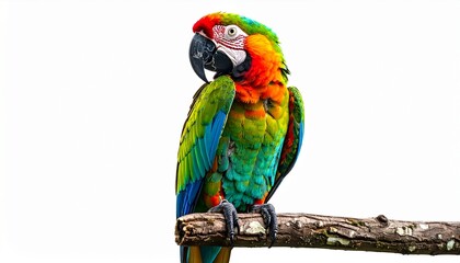 photo of a parrot on a tree branch