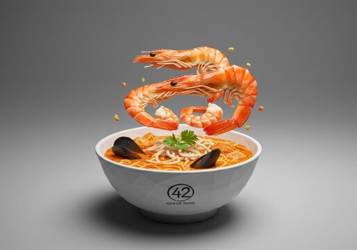 A geometrically stylized rendering of a plate featuring rice and colorful cooked vegetables.