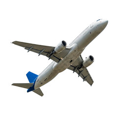 Obraz premium airplanes in flight with detailed aircraft designs, commercial jets and private aviation, transportation and travel concept isolated on transparent background PNG
