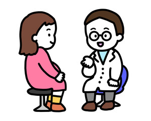 妊婦　男性医師問診