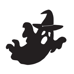 Halloween cartoon card background vector illustration