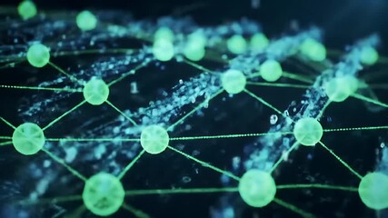 Digital Code Flowing Through Network - Powered by Adobe