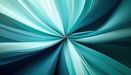 Teal and Blue Radial Abstract Background