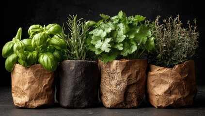 Fresh Herbs in Pots