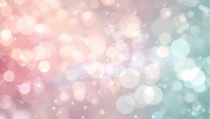 Obraz premium Gentle pastel bokeh lights background