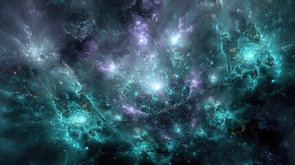 Colorful Deep Space Nebula Explosion