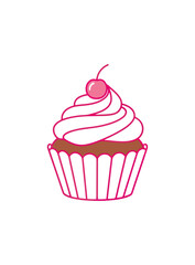 Sweet cupcake illustration