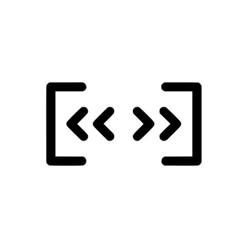 Code snippet bracket symbol vector illustration for programming language and coding tutorials online learning 101