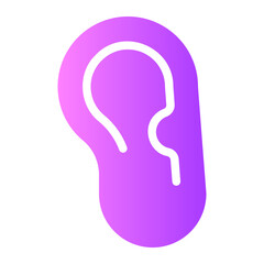 ear gradient icon