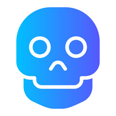 skull gradient icon
