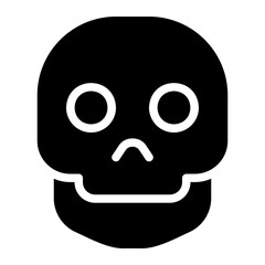 skull glyph icon