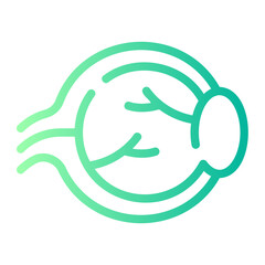 eye ball gradient icon