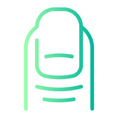 finger gradient icon