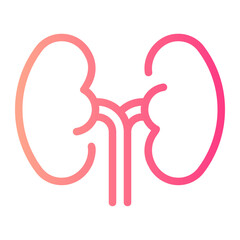 kidneys gradient icon