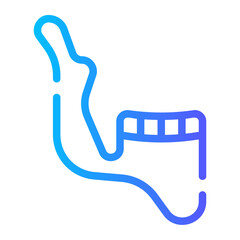 jaw gradient icon