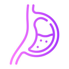 stomach gradient icon