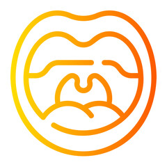 throat gradient icon