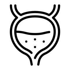 bladder line icon