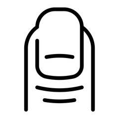 finger line icon