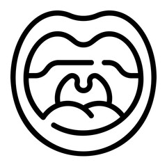 throat line icon