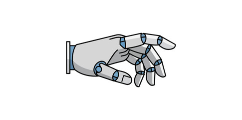 Robot hand illustration