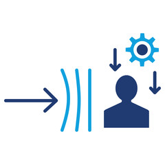 Resilience Flat Blue Icon