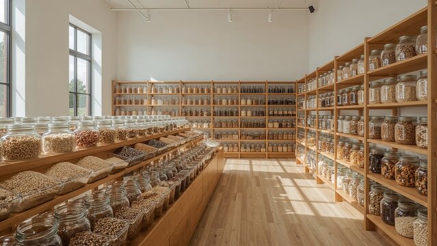 Group yoga class begins session in airy, sunlit wellness studio - Powered by Adobe