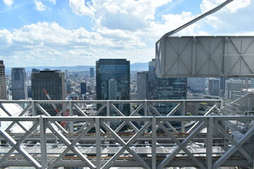 Fototapeta premium 大阪 ビル 梅田スカイビル タワー