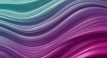 Futuristic abstract technology background featuring glowing pink light waves and data streams in a virtual city