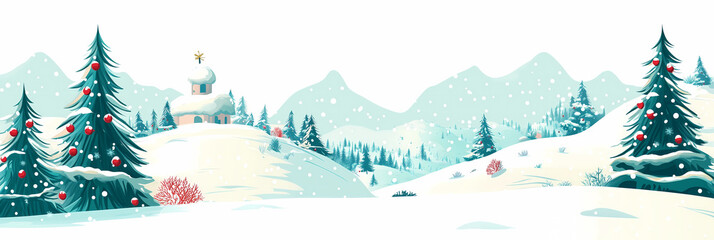 Vintage Retro Weihnacht Winter Landschaft Hintergrund