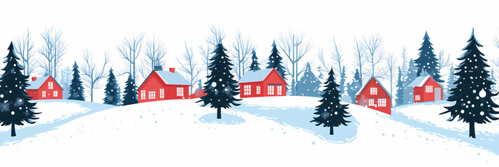 Vintage Retro Weihnacht Winter Landschaft Hintergrund