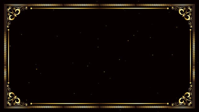 gold frame for your text alpha channel background