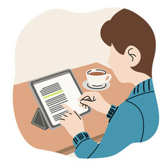 Remote Work Lifestyle with Laptop Home Office Workspace and Modern Online Business Productivity Concept