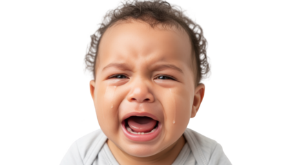Crying Baby Face Close Up unique creative artwork concept based on Crying Baby Face