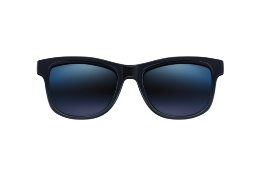 Pair of sunglasses with blue lenses - Powered by Adobe