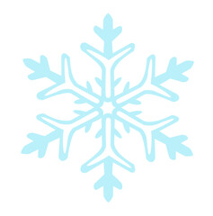 snowflake on white background