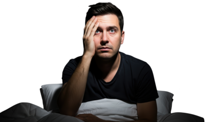 Man Suffering From Insomnia Sleeplessness detailed illustration concept inspired by Man Suffering From Insomnia