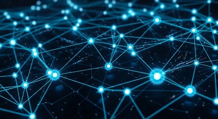 Fototapeta premium Network connection data technology digital communication internet abstract future web