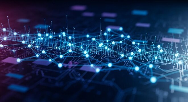 Network connection data technology digital communication internet system abstract ai - Powered by Adobe