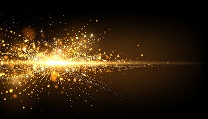 Golden Bokeh Light Background