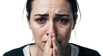 Woman Crying Emotional Distress detailed illustration concept inspired by Woman Crying Emotional Distress emphasizing