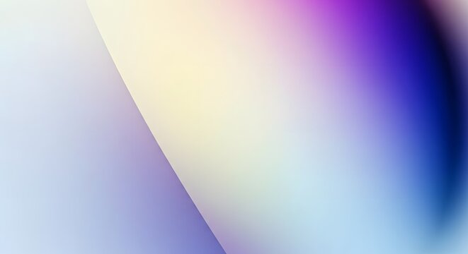 Minimalist abstract background with a soft color gradient. A simple and clean design for a modern presentation slide. A gentle, out-of-focus blend of blue, purple, and yellow. - Powered by Adobe