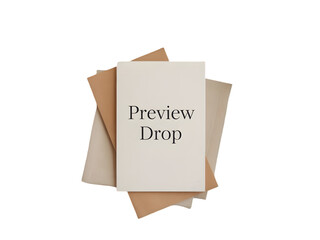 Beige and Brown Envelopes with Preview Drop Card