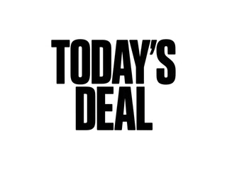 Todays Deal Offer in Black Text on White Background