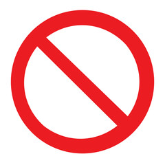 Obraz premium 3d render of a forbidden sign not allowed